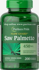 Со Пальметто Saw Palmetto, Puritan's Pride, 450 мг, 200 капсул, PTP-13533