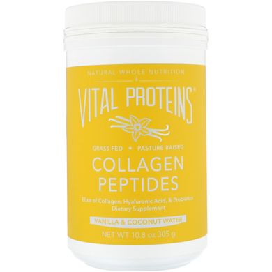 Пептиди колагену Vital Proteins (Collagen Peptides) зі смаком ванілі і кокосової води 305 г, VTP-00534