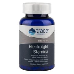 Електроліти для витривалості, Electrolyte Stamina, Trace Minerals Research, 90 таблеток, TMR-00058