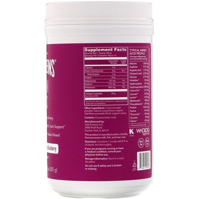 Пептиди колагену Vital Proteins (Collagen Peptides) зі смаком темного шоколаду і ожини 305 г, VTP-00589