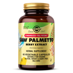 З пальметто екстракт ягід Solgar (Saw Palmetto) 450 мг 60 капсул, SOL-04143