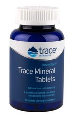 Минералы, ConcenTrace Trace Mineral, Trace Minerals Research, 90 таблеток, TMR-00105