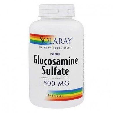 Глюкозамін сульфат, Glucosamine Sulfate, Solaray, 500 мг, 60 капсул, SOR-08140