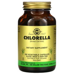 Хлорела Solgar (Chlorella) 520 мг 100 капсул, SOL-03818