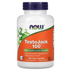 TestoJack 100, Now Foods, 120 растительных капсул, NOW-02138