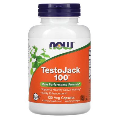 Формула для чоловічого здоров'я, TestoJack 100, Now Foods, 120 рослинних капсул, NOW-02138