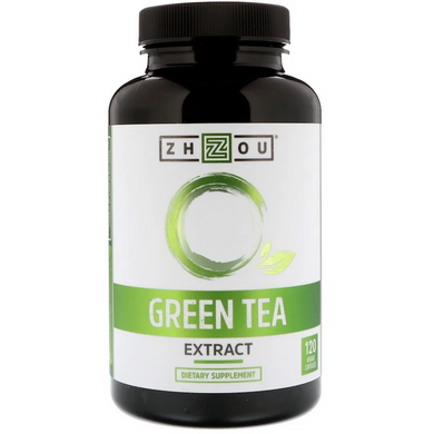 Зеленый чай экстракт Zhou Nutrition (Green Tea) 120 вегетарианских капсул, ZHO-00613