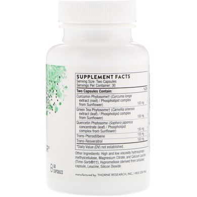 Поліресвератрол Thorne Research (PolyResveratrol-SR) 60 капсул, THR-30001