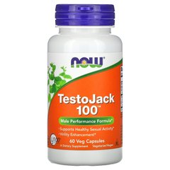 Репродуктивное здоровье мужчин Now Foods (TestoJack 100) 60 капсул, NOW-02168