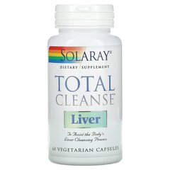 Чистка печінки Solaray (Total Cleanse Liver) 60 капсул, SOR-08363