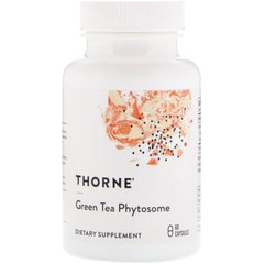 Зелений чай Thorne Research (Green Tea Phytosome) 250 мг 60 капсул, THR-33602