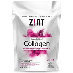 Колаген гідролізований порошок Zint (I і III типу Hydrolyzed Collagen) 283 г, ZNT-02600