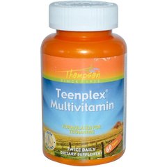 Мультивитамины для подростков Thompson (Teenplex Multivitamin) 60 таблеток, THO-19245