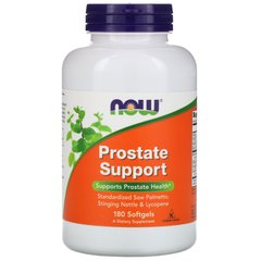 Підтримка передміхурової залози, Prostate Support, Now Foods, 180 желатинових капсул, NOW-03341