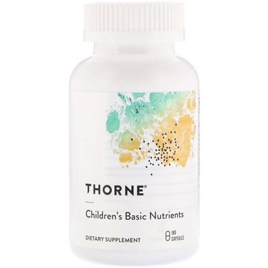 Вітаміни та мінерали для дітей Thorne Research (Children's Basic Nutrients) 180 капсул, THR-01007