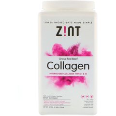 Гидролизированный говяжий коллаген типов 1 и 3 Zint (Hydrolyzed Collagen types 1 and 3 Grass-Fed Beef) 907 г, ZNT-02611