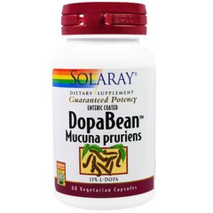 Мукуна Пекуча Solaray (MUCUNA PRURIENS) 60 капсул, SOR-03380