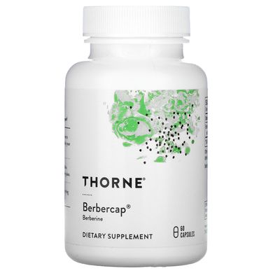 Берберин Thorne Research (Berbercap) 200 мг 60 капсул, THR-76002