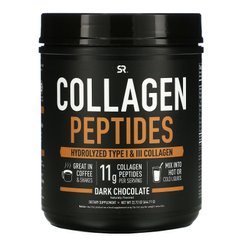 Пептиды коллагена Sports Research (Collagen Peptides) со вкусом черного шоколада 644 г, SRE-01097