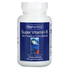 Комплекс супер вітаміну B, Super Vitamin B Complex, Allergy Research Group, 120 рослинних капсул, ALG-70340