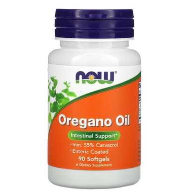 Масло орегано, Oregano Oil, Now Foods, 90 мягких капсул, NOW-04732