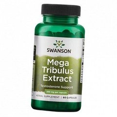 Трибулус, Mega Tribulus, Swanson, 250 мг, 60 капсул, SWA-08032