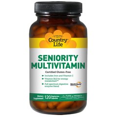 Мультивітаміни Country Life (Multivitamin) 120 капсул, CLF-08181