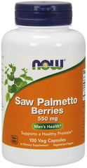 Со Пальметто Now Foods (Saw Palmetto) 550 мг 100 капсул, NOW-04747