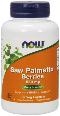 Со Пальметто Now Foods (Saw Palmetto) 550 мг 100 капсул, NOW-04747