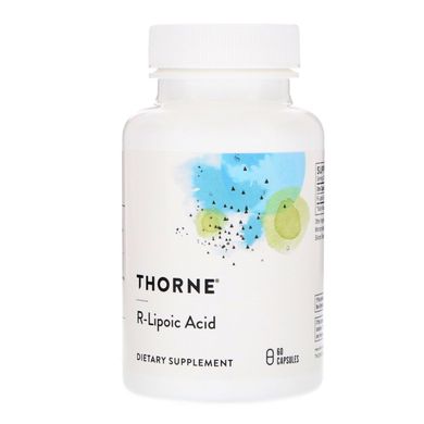 R-липоевая кислота Thorne Research (R-Lipoic Acid) 100 мг 60 капсул, THR-77103