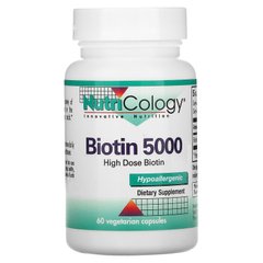 Биотин Nutricology (Biotin) 5000 мкг 60 капсул, ARG-50350