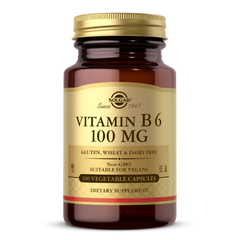 Витамин В6 Solgar (Vitamin B6) 100 мг 100 капсул, SOL-03110