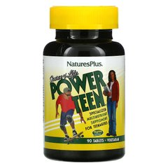 Мультивитамины для подростков Natures Plus (Power Teen) 90 таблеток, NAP-29991