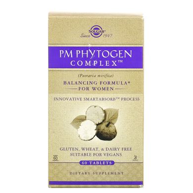 Комплекс для жіночого здоров'я, PM PhytoGen Complex, Solgar, 60 таблеток, SOL-02313