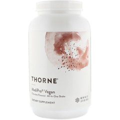 Мультикомплекс вегетаріанський Thorne Research (MediPro Vegan All-In-One Shake) 1410 р зі смаком шоколаду, THR-00315