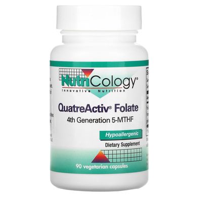 Метилфолат 5-MTHF Nutricology (QuatreActiv Folate) 500 мкг 90 капсул, ARG-56530