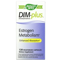 DIM-plus, з формулою, яка поліпшує метаболізм естрогенів, Nature's Way, 120 капсул, NWY-14850