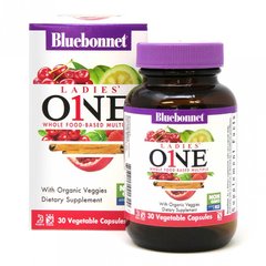 Жіночі мультивітаміни, Ladies 'One, Bluebonnet Nutrition, 30 рослинних капсул, BLB-00132