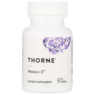 Мелатонин-3 Thorne Research (Melatonin-3) 3 мг 60 капсул, THR-78802