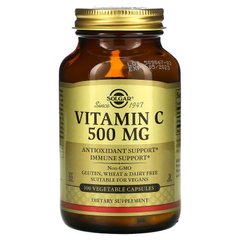 Витамин С Solgar (Vitamin C) 500 мг 100 капсул, SOL-03260