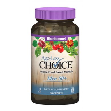 Мужские мультивитамины 50+ Bluebonnet Nutrition (Age-less Choice Men 50+) 90 капсул, BLB-00166