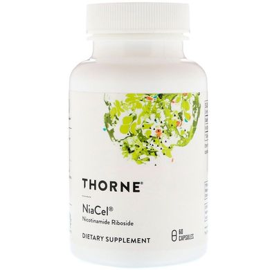 Niacel, никотинамид рибозид, Thorne Research, 60 капсул, THR-00467