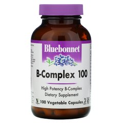 Комплекс витаминов В Bluebonnet Nutrition (B-Complex 100) 100 капсул, BLB-00418