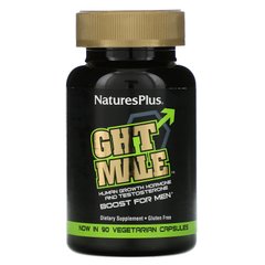 GHT Male, Гормон роста для мужчин, с тестостероном, Nature's Plus, 90 капсул, NAP-48719