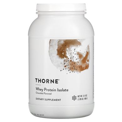 Сывороточный протеин изолят Thorne Research (Whey Protein Isolate) 876 г со вкусом шоколада, THR-00567